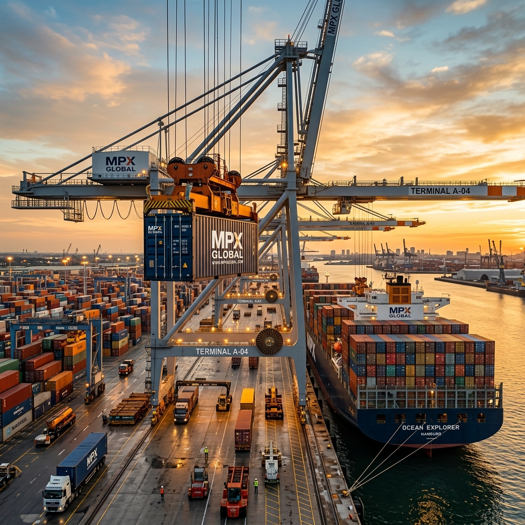 Sea freight container operations for Zimbabwe-bound cargo
